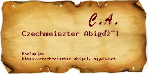 Czechmeiszter Abigél névjegykártya